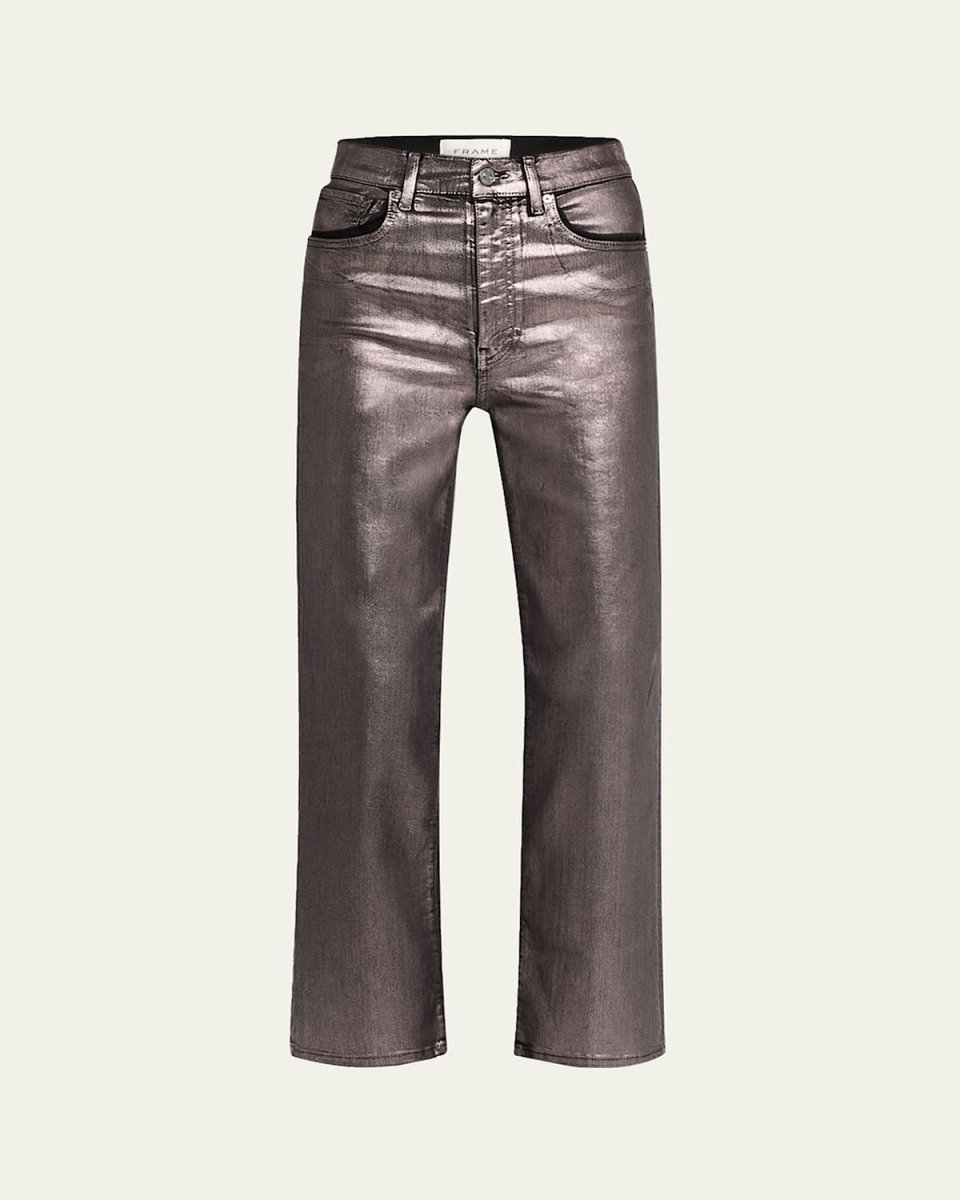 Le Sleek Straight Coated Jeans